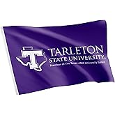 Desert Cactus Tarleton State University TSU Flag - 3 x 5 Feet Texans Banner, Indoor/Outdoor Durable Fabric, 100% Polyester Design (Style 4)
