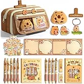 Melorumi Cute Capybara Pencil Case Kawaii Pouch Stationery Set Gifts For Girls Boys Kid Large Capacity Capibara Organizer School Supplies