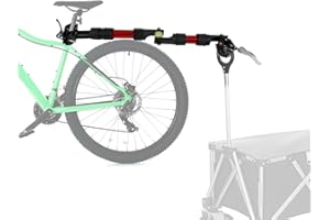 Bike Trailer Hitch for Portable Folding Wagon, Bike Trailer Connector Quick Release, Shock Absorbing, Rotatable Bicycle Trail