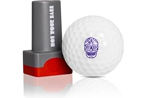 QUBI Golf Ball Stamp, Golf Ball Stamper, Reusable Self-Inking Golf Ball Stamp Marker to Identify Golf Balls, Golf Gift Golf Accessories for Men and Women Golfers