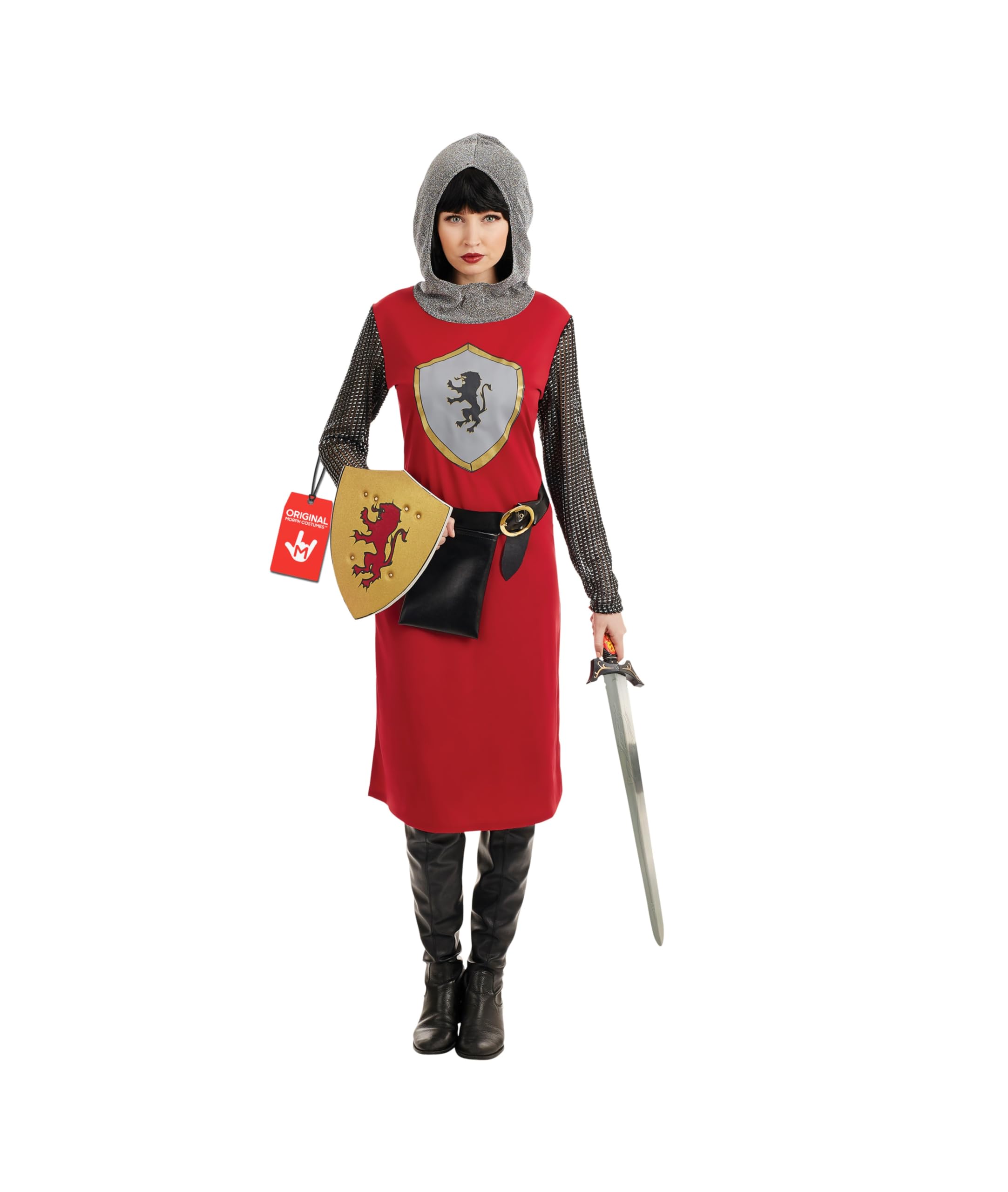 Fun Shack Knight Costume for Women - Warrior Crusader Outfit - Medieval Dress Up for Halloween or Themed Parties, XX-Large