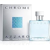 Azzaro Chrome Eau de Toilette - Fresh Aquatic Mens Cologne - Citrus, Woody, Musky Fragrance -Fresh Notes of Bergamot - Everyday Wear - Classic Summer Beach Scent - Luxury Perfumes for Men