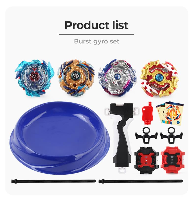 Bay Battle Burst Avatar Attack Battle Set with Two String Launcher and Grip Starter Set…