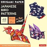 Origami Paper - Japanese Bird Patterns - 8 1/4