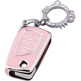 Pangpai Pink Key Fob Cover – For Nissan Models | Soft TPU With Keychain Lanyard | Cute Girly Protection For Car Keys