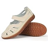 Women 's Classic Genuine Leather Casual Flat Sandal Closed Toe Fisherman Sandals Comfy Work Sandal Everyday Walking Shoe