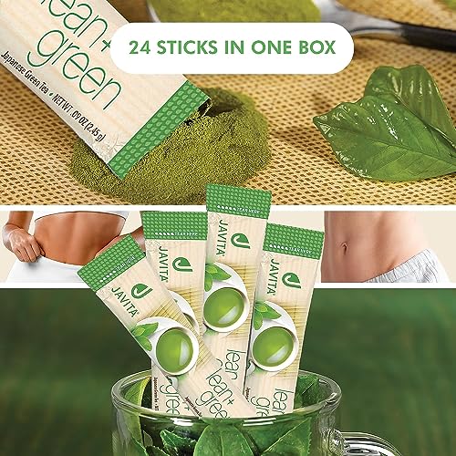Lean + Green, Premium, 100% Japanese Matcha Green Tea, Garcinia Cambogia (as Super Citrimax) & Gymnema Sylvestre, for Weight Management, Appetite Control 24 ct - 1 Box, Javita