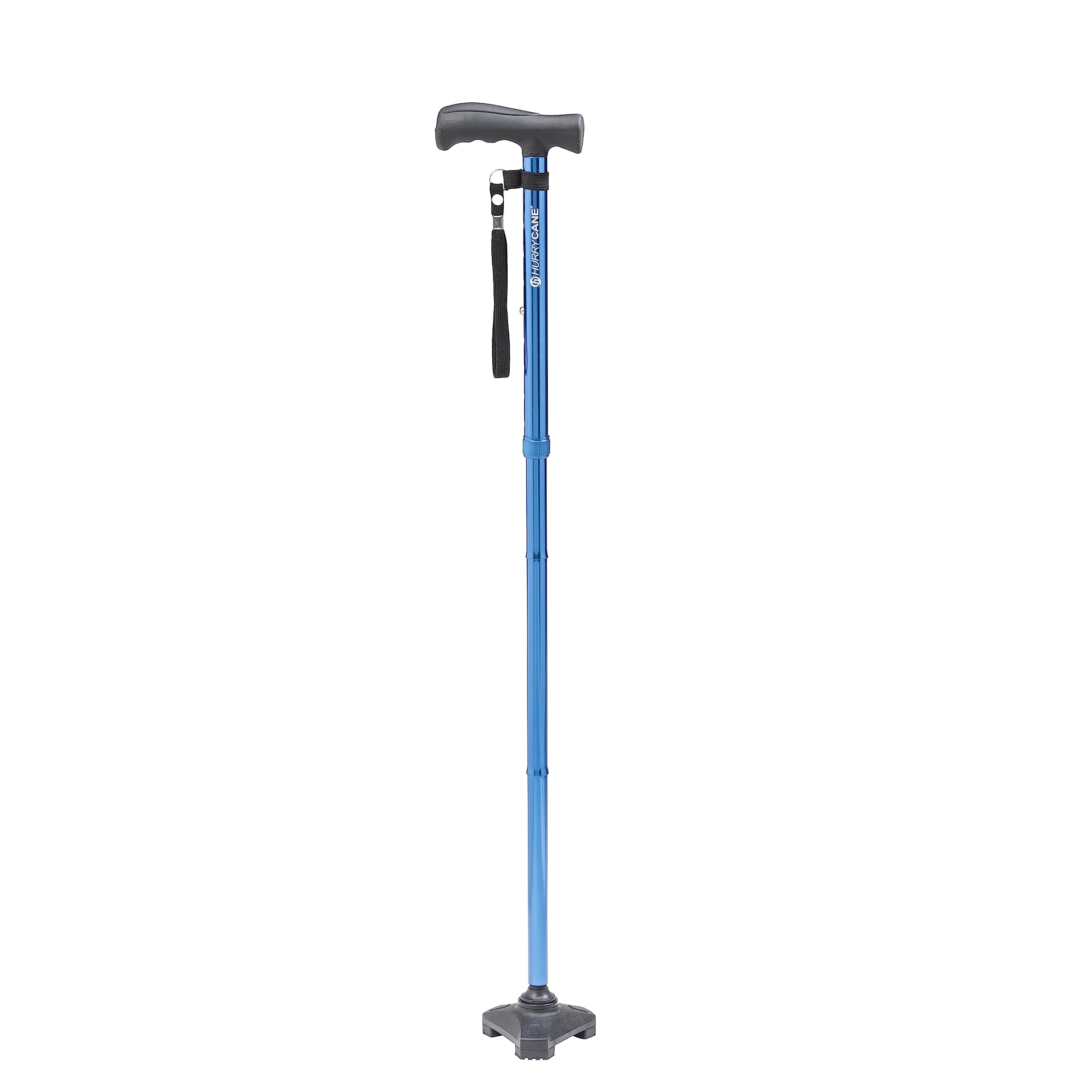 HurryCane Freedom Edition Foldable Walking Cane with T Handle