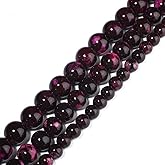 Xilitata Natural Brown Phoenix Stone Beads Polished Round Smooth Loose Stone Beads for DIY Jewelry Making, 8 mm (About 46 pcs), About 15 Inches 1 Strand