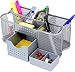 DecoBros Desk Supplies Organizer Caddy, Silver