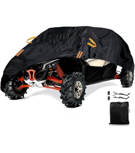 NOVSIGHT UTV Cover Waterproof Outdoor - 420D Oxford Cloth Windproof - View #7