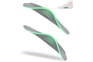 OUOKK Plantar Fasciitis Relief Arch Support Insert 3/4 Length Shoe Insoles for Women Men High Arch & Flat Feet,All-Day Relieve Foot Back Hip Leg and Knee Pain X/O Legs,Improve Balance Alignment