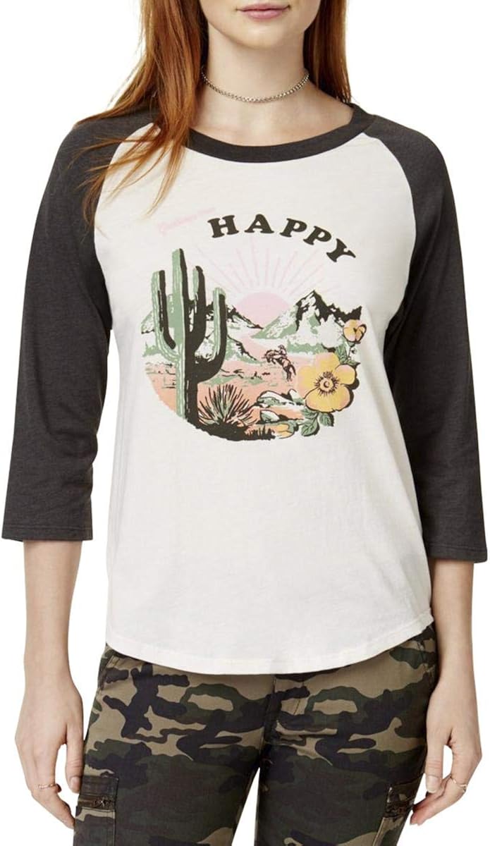 womens graphic baseball tee