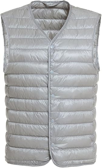 Amazon Bliss ダウンベスト メンズ 軽量 防寒 ウルトラライト ダウン ベスト 6色展開 1 Xxl 襟なし グレー ベスト 通販