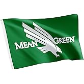 Desert Cactus University of North Texas UNT Flag - 3 x 5 Feet Mean Green Banner, Indoor/Outdoor Durable Fabric, 100% Polyester Design (Style 2)