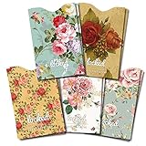 Credit Card Protector - Premium QUALITY RFID Sleeves in Vintage Floral (10 RFID Blocking Sleeves & Gift Box). Keeping You Safe in Style From Credit Card Fraud 100%