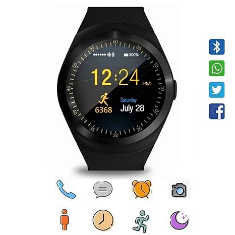 round smartwatch with camera