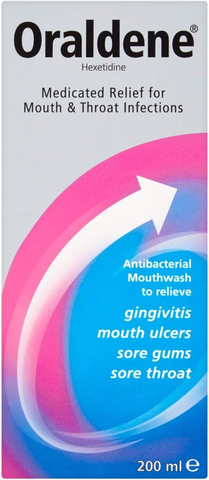 12X Oraldene Original 200Ml Mouthwash Medicated Relief For Throat Infections.