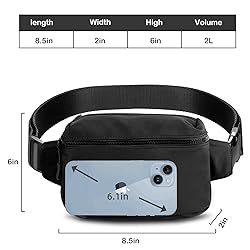 Belt Bag for Women Men, Fashion Waist Pack with