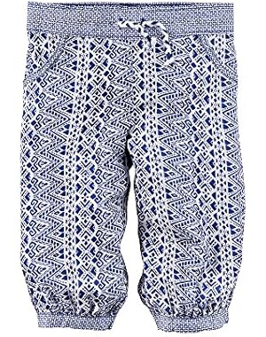 Baby Girls' Print Poplin Pants