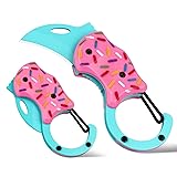 FUNBRO Small Pocket Knife for Women, Cute Donut
