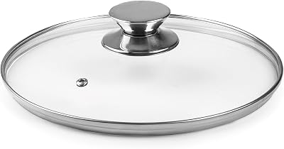 IBILI Glass Lid 20 cm with Stainless Steel Knob and Steam Vent