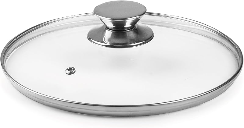 IBILI Glass Lid 20 cm with Stainless Steel Knob and Steam Vent