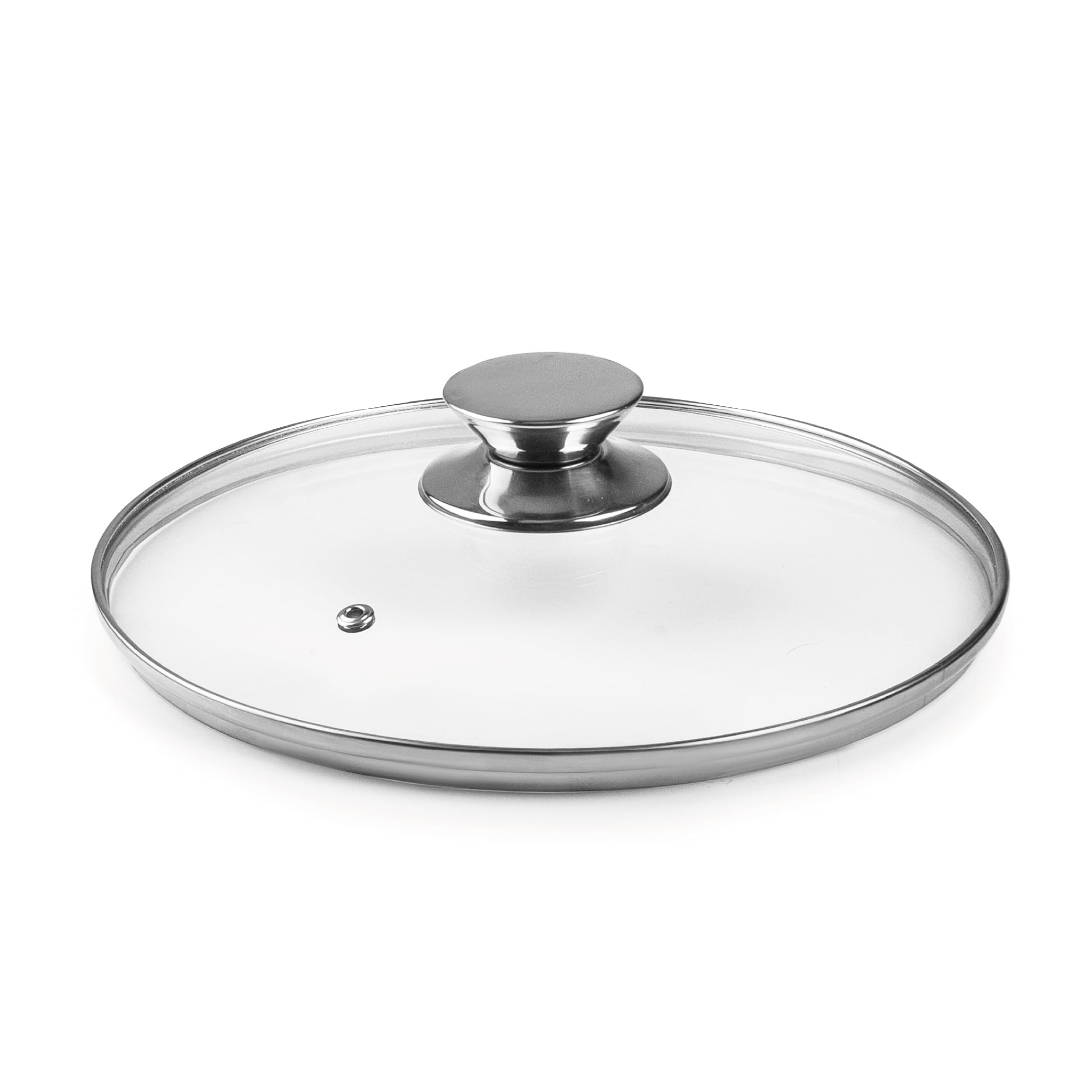 IBILI - 971624 - Glass Lid With Stainless Steel Knob, 24 Cm