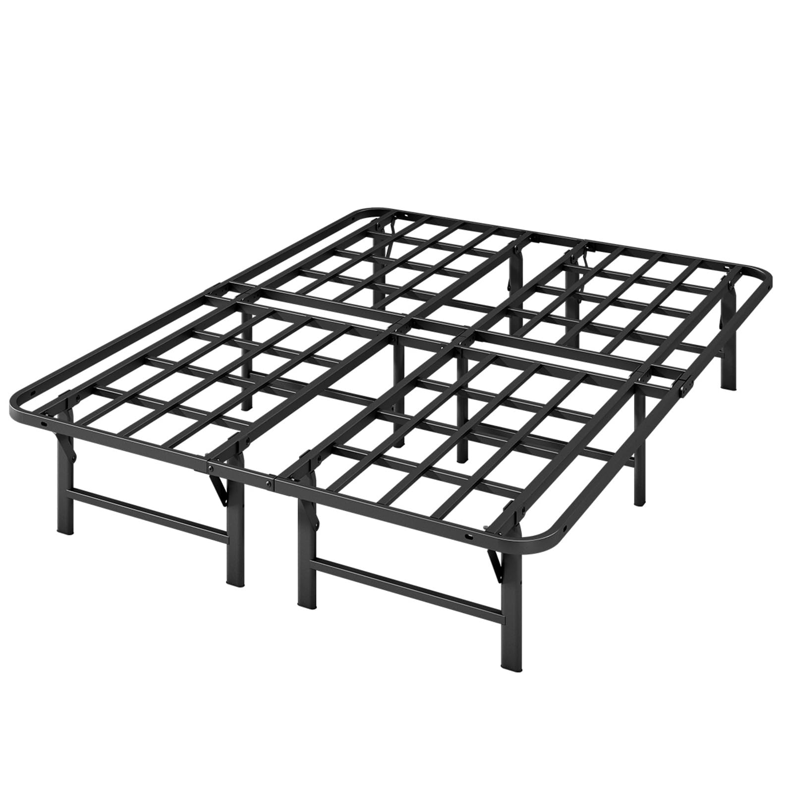 Photo 1 of **FACTORY SEALED**ZIYOO Heavy Duty Full Size Folding Bed Frame, 14 Inch High Metal Platform Double Size Bed Frame, No Box Spring Needed, Sturdy Steel Frame for Mattress, Easy Assembly, Noise Free, Black