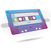 Cassette Tape Credit Card Skin Sticker Cover Decal Wrap 3-Pack – Durable Vinyl Stickers for Cards - CCS025 (Neon)