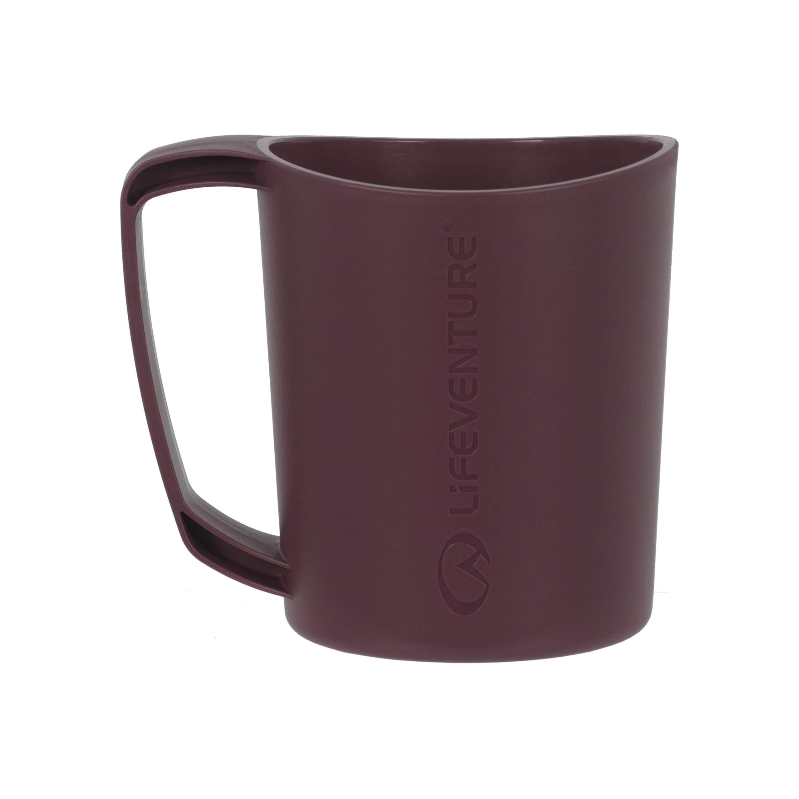 Lifeventure Ellipse Reusable Big Mug for Camping, Travel & Outdoor - Purple