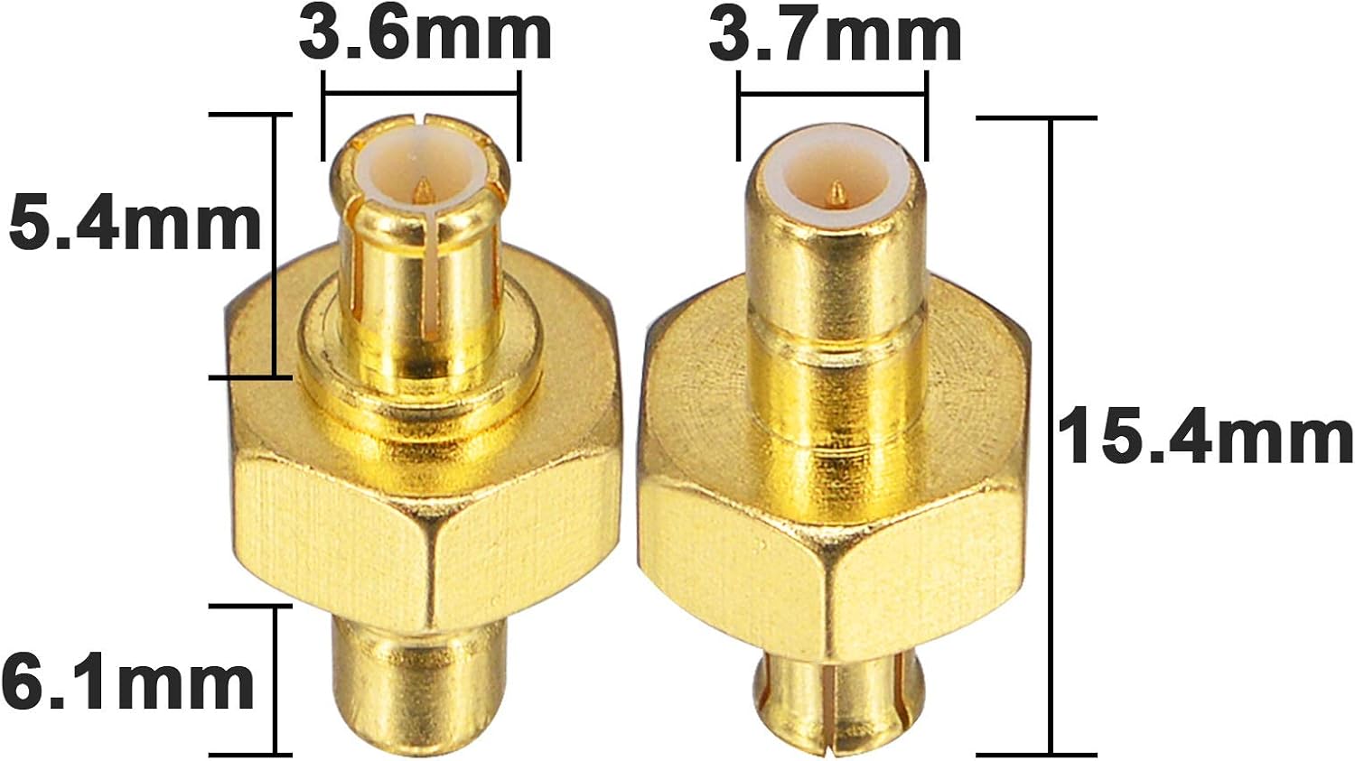 YILIANDUO DAB Aerial Adapter SMB Male to MCX Male Straight Connectors for DAB Radio Antenna RF Cable Car Radio Aerial Extension Pack of 2 - Image 3