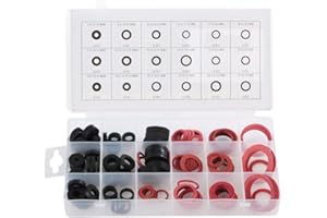 Enkelbruke 141pcs Plumbing Washer NBR Tap Seal Plumbing Gasket Rubber Sealing Washer Assortment Set