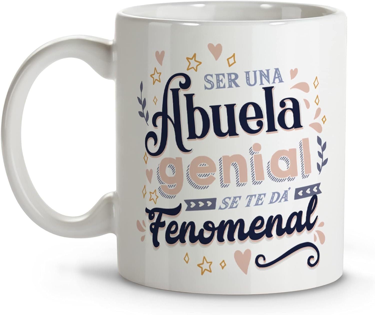 LolaPix Grandmother Mug for Mother's Day – Original Ceramic Breakfast 330 ml – Gift with Phrases for Best Grandmother