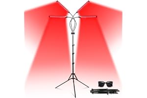 SHYINEYOU Red Light Therapy for Body,Upgrated 3-in-1 Chip Designed Infrared Light Therapy with Tripod, 660nm ＆850nm Deep Red Light for Face, Neck, Back