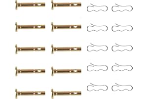 10 pcs Shear Pins and 10 pcs Cotters Pins for Snowblower,Replace 738-04124A & 714-04040 Shear Pin kit,Compatible with MTD Cra