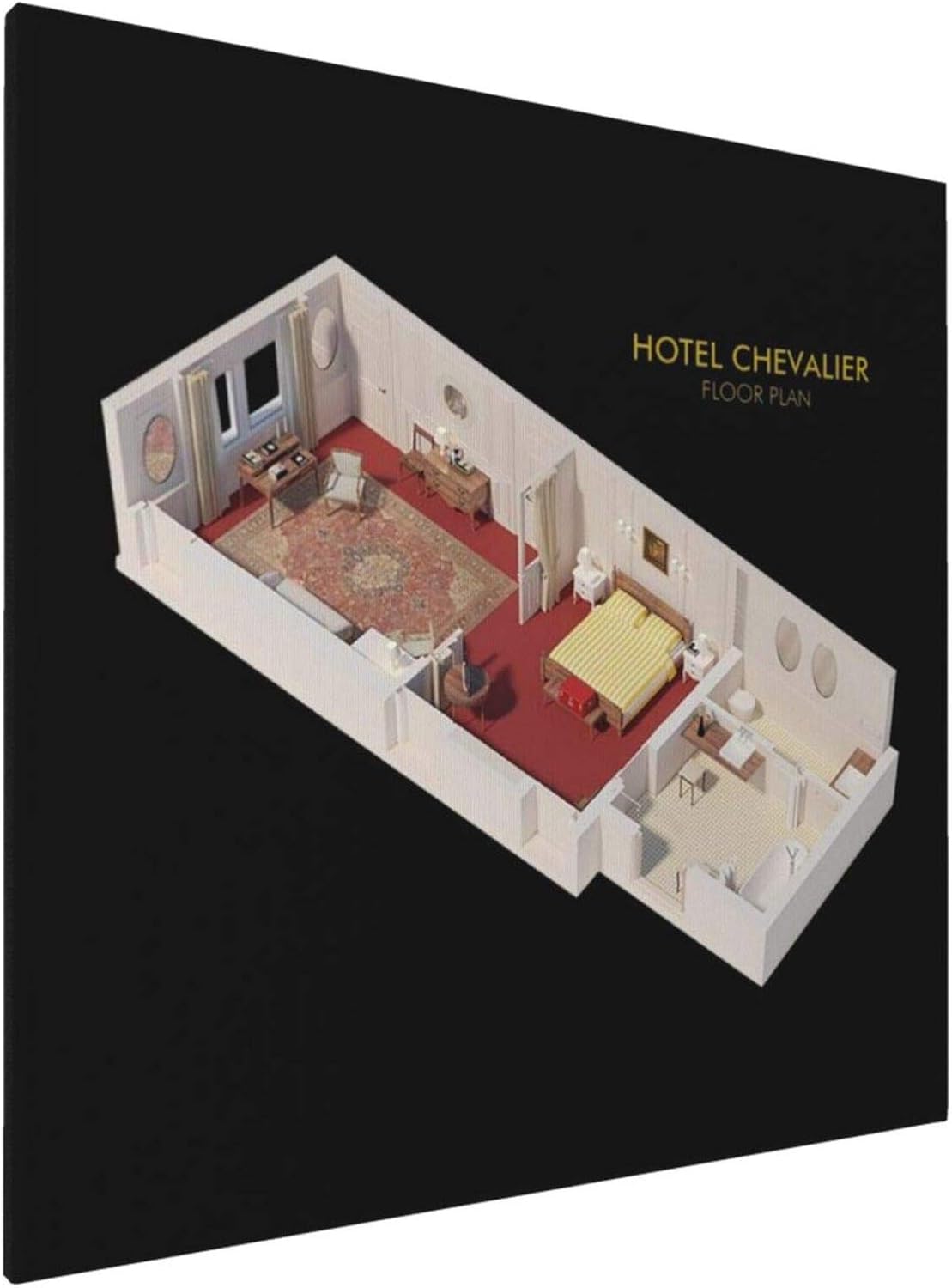 1007 Canvas Prints Wall Art Paintings(20x20in) Hotel Chevalier Floor Plan Pictures Home Office Decor Framed Posters & Prints
