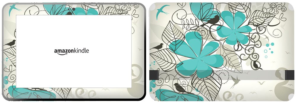Get it Stick it SkinTabAmaFireHD89_14 Birds Sitting On Flowers Design Skin for 8.9-Inch Amazon Kindle Fire HD