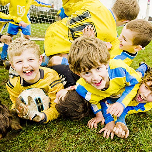 image for GKCI Youth Soccer Shin Guards, 2 Pair Lightweight and Breathable Child