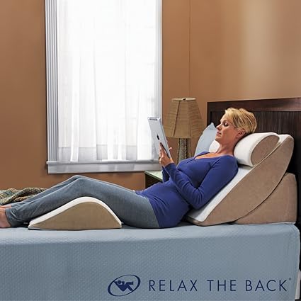 Amazon Com Adjustable Bed Wedge Pillow Set With Memory Foam