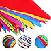TOPODO 300PCS(375FT) Multicolor Pennant Flags， Multicolor Pennant Banner Nylon Fabric Decorations for Grand Opening, Party Celebrations and Shops