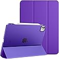 MoKo for iPad Pro 11 Inch Case M4 2024 (5th Gen),Ultra Slim Stand Case with Hard PC Translucent Back Shell Cover for iPad Pro 11'' 2024 Model (A2836/A2837/A3006),Support Apple Pencil Pro,Purple Violet