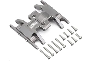 INJORA RC Skid Plate for Axial SCX24 Bronco Gladiator Deadbolt C10 Upgrades Parts 1/24 RC Crawler(Grey)