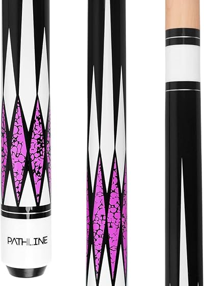 Pathline Pool Cue Stick 58 inch Canadian Maple Purple 18oz Billiard