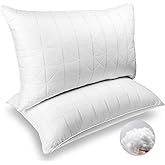 NEIPOTA King Size Pillows Set of 2 - Premium Down Alternative Cooling Bedding 20 x 36 White, Bed Sleeping Pillow for Back, Stomach or Side Sleepers