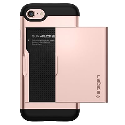 Spigen Slim Armor CS Designed for Apple iPhone 8 Case (2017) / Designed for iPhone 7 Case (2016) - Rose Gold