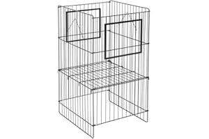 HUBERT Black Commercial Metal Wire Display Dump Bin for Restaurants and Stores – 18”W x 17”D x 30”H