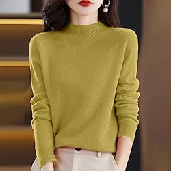 Cashmere Sweaters for Women Long Sleeve Merino Wool