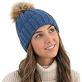 C.C Beanie Women’s Cozy Chenille Pom Hat — Warm Fashionable Soft Touch Winter Beanie