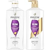 Pantene Shampoo, Conditioner and Hair Treatment Set, Volume & Body for Fine Hair, Safe for Color-Treated Hair